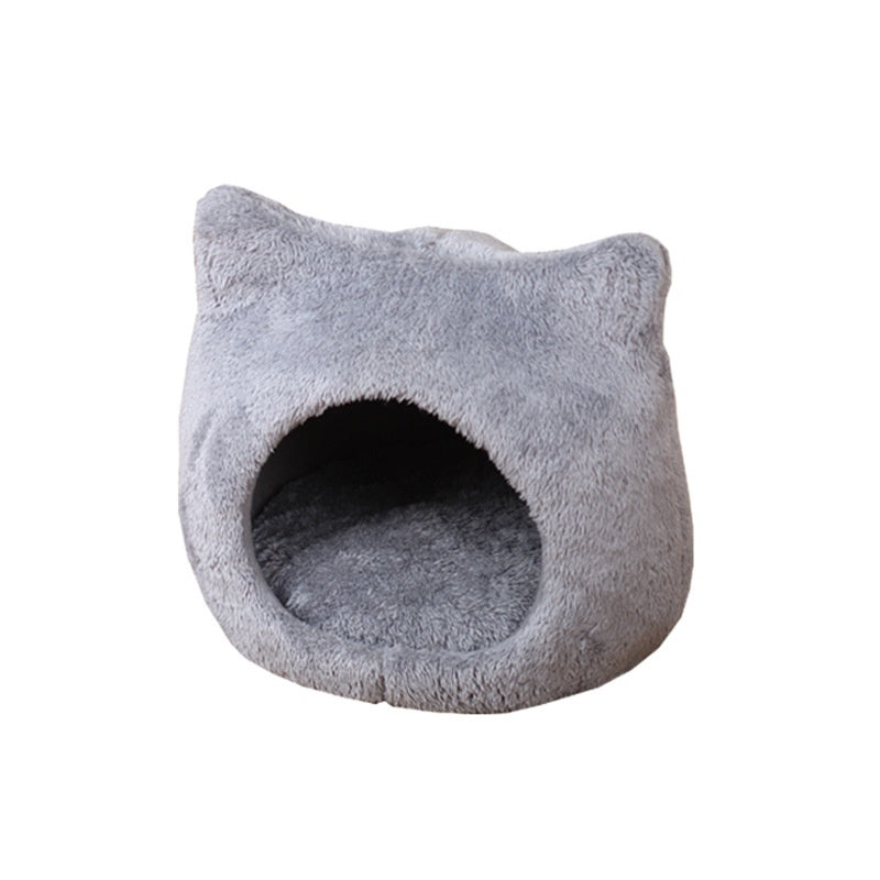 Cute Cat Head Thickened Double-sided Fleece Pad Removable And Washable House